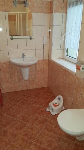 Koupelna v ubytování Ala ubytovani