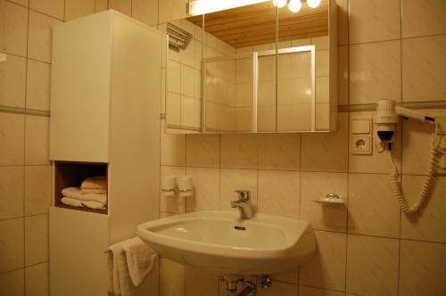 Koupelna v ubytování Haus Waldrast