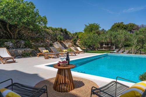 Vila Obzor with a heated pool