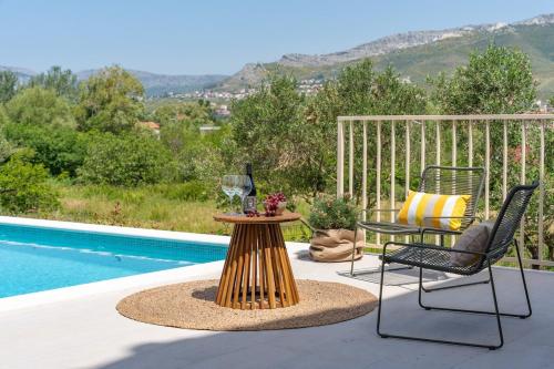 Vila Obzor with a heated pool