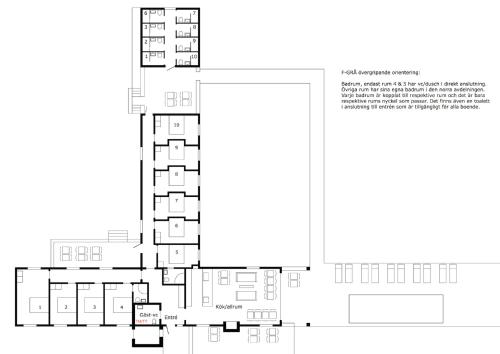 a floor plan of a building at Villa F-GRÅ in Fårösund