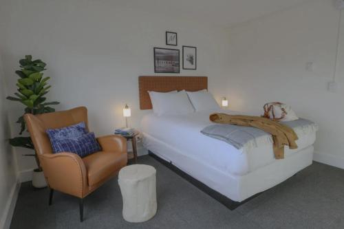 Voodi või voodid majutusasutuse The Moosetide Hotel toas