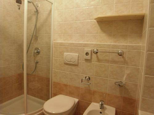 Koupelna v ubytování Hotel L'Ideale