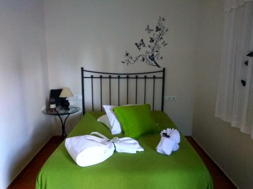 Katil atau katil-katil dalam bilik di Hotel Rural Terrablanca