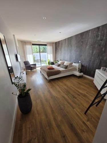 VILLA CAMARINES CAP D AGDE 50 M DES PLAGES DE ROCHELONGUE-Piscine privée