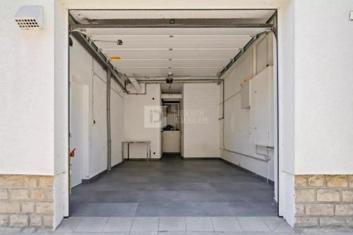 an empty hallway in an office building at Centerluxfirst in Luxembourg