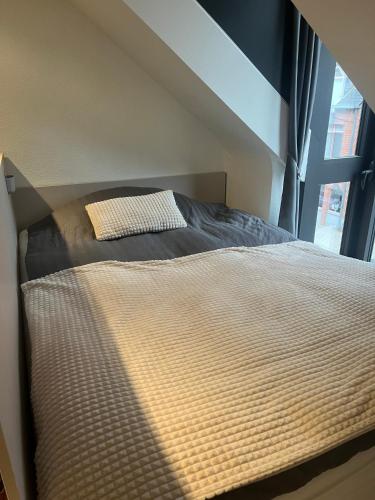 a bed in a room with a window at Business Executive Studio in Geel