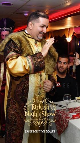 a man dressed in a russian night show costume at BOSPHOROUS DİNNER CRUISe in Istanbul