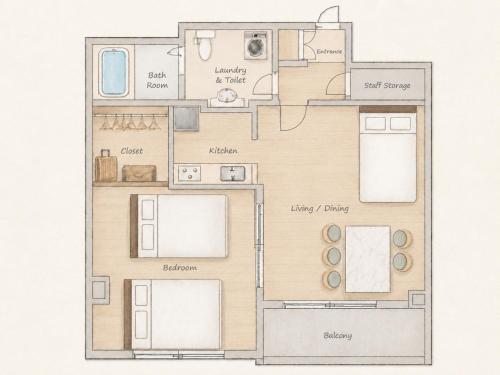 Direct to Shinjuku & Shibuya 50 sqm Apartment Sleeps 6
