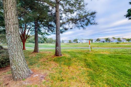 a group of three trees in a grass field at Bear Trap Dunes - 112A Willow Oak Ave in Ocean View