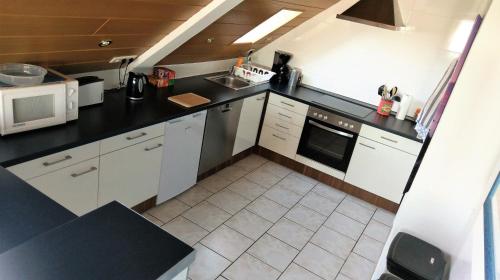 Dapur atau dapur kecil di Ferienwohnung Berne