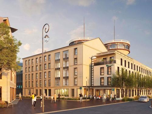 a rendering of a building with people walking around it at Ibis Styles Saint Germain en Laye in Saint-Germain-en-Laye