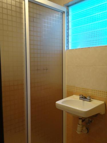 Koupelna v ubytování Hotel Rio