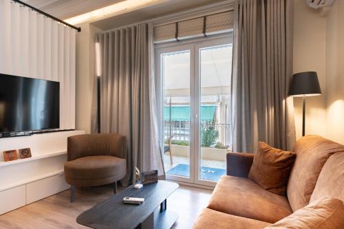 Modern 1BR - Sunny Balcony -Central Pagrati-MARE Luxury Suites A