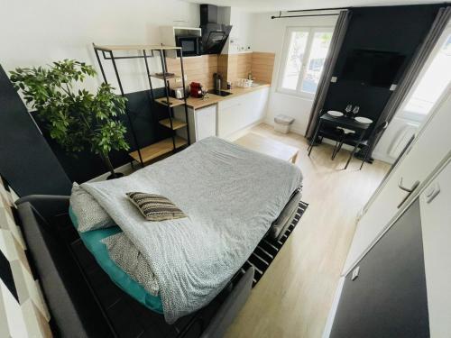 Studio cosy aux Docks de Rouen proche Kindarena - 443