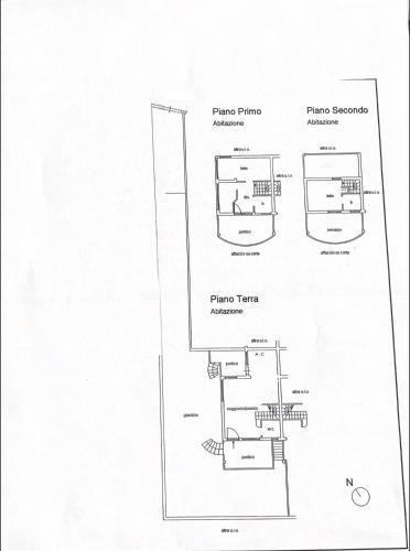 a floor plan of a bathroom with diagrams at Nice villa only 100m from the beach in Fregene