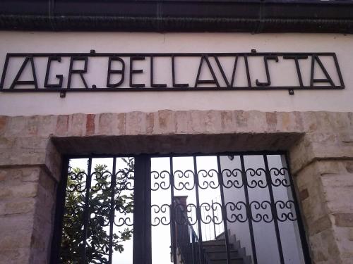 a sign over the door of a building at Agriturismo Bellavista in Ronzano