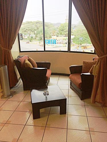 Ruang duduk di Gran Hotel Marcjohns