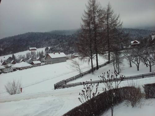 Pokoje Panorama v zimě