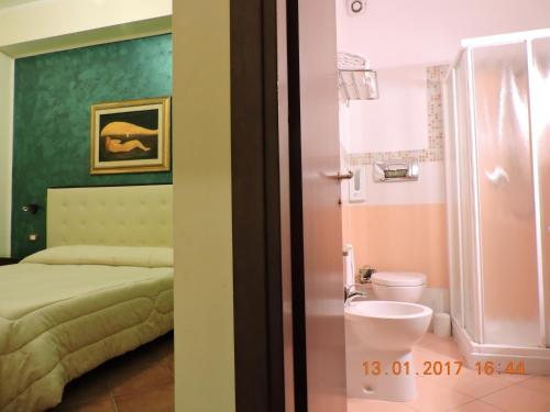 Koupelna v ubytování B&B Aquila Reale
