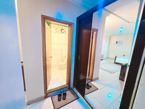 a bathroom being remodeled with a doorway into a room at فندق الجنوب Al janob hotel in Riyadh