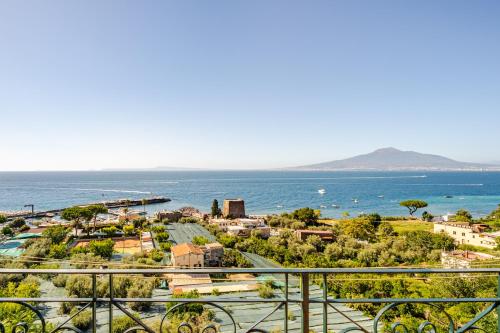 a view of the ocean from a balcony at Seventy Steps in Vico Equense