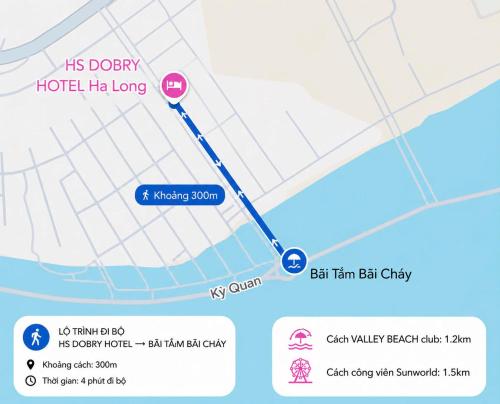 a screenshot of a google map of its doggy hotel he long at HS Dobry Hotel Ha Long in Ha Long