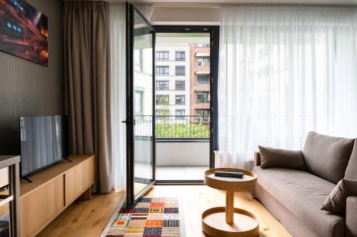 Nusle Brewery Design Apartment with Balcony