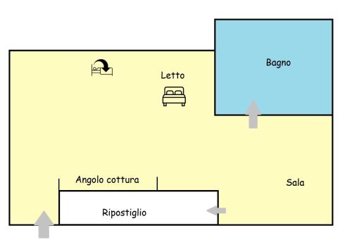 a block diagram of an apple courtroom at Beinasco Apartment - Le Terrazze Palace in Beinasco