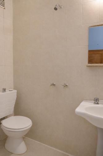 a bathroom with a toilet and a sink at Hotel Histórico San Telmo in Buenos Aires