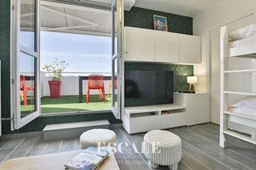 Appartement avec terrasse ensoleillée sur le port Olona