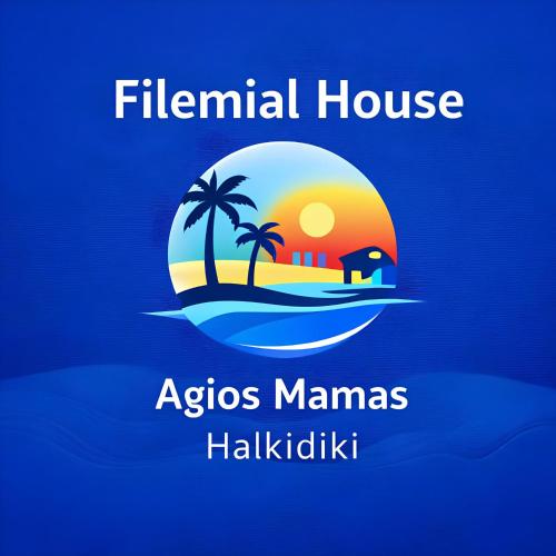 a sign that reads eternal house asos mansalis hakkiki at Filemial House in Agios Mamas