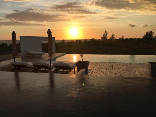 Lever ou coucher de soleil vu de la villa ou à proximité