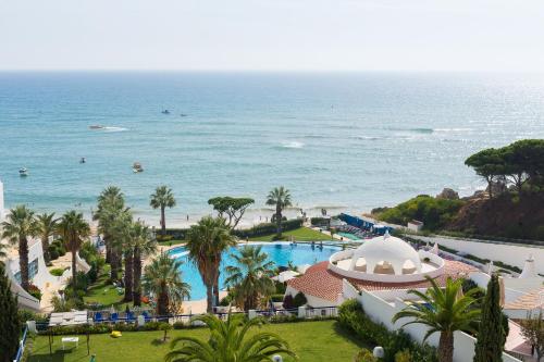 a view of the ocean from a resort at Grand Muthu Oura View Beach Club in Albufeira