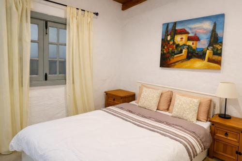 a bedroom with a bed and a painting on the wall at Zaks House Valle San Lorenzo in Arona