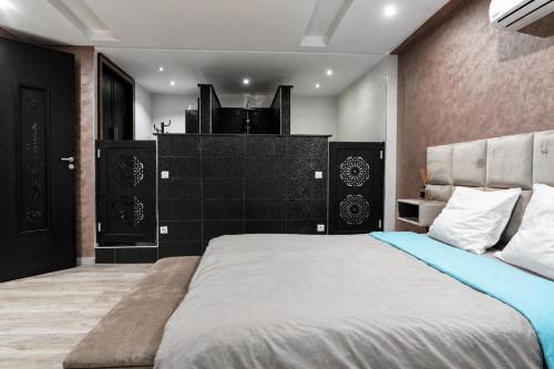 a bedroom with a large bed in a room at Tamraght Ocean View in Tamraght Ouzdar
