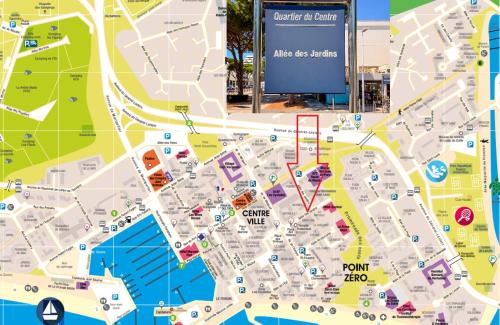 À 400m de la mer, 36m2, lumineux, calme en centre-ville