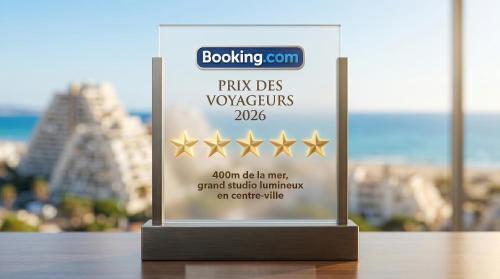 À 400m de la mer, 36m2, lumineux, calme en centre-ville