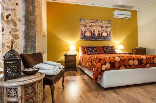 Letto o letti in una camera di Villa Olga B&B