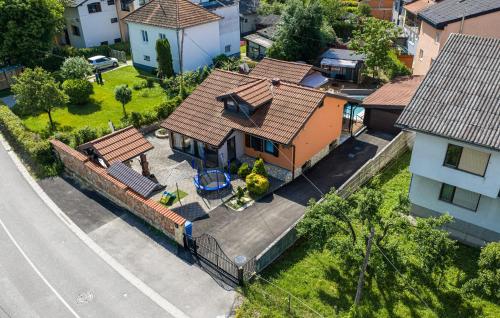 an overhead view of a house in a city at Awesome Home In Karlovac in Karlovac