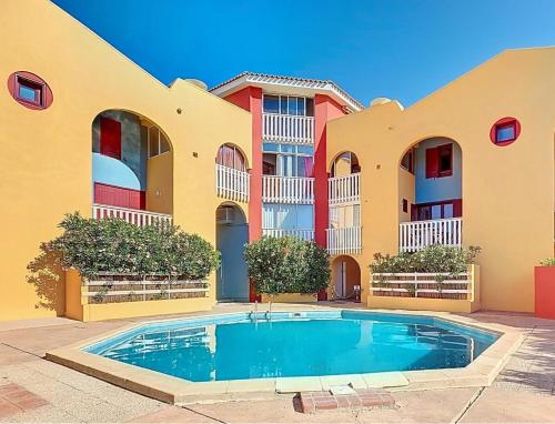 Les Couleurs Catalanes - Appartement avec clim, piscine, terrasse & cuisine d'été - plage à pied