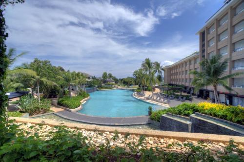a view of a pool at a resort at BE Grand Resort, Bohol in Panglao