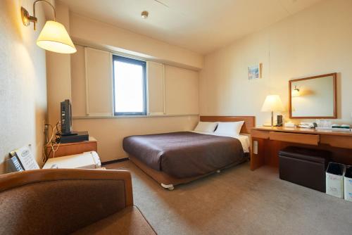 Katil atau katil-katil dalam bilik di Hotel Select Inn Hachinohe Chuo