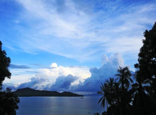 a view of a large body of water with trees at 3 Bedroom Seaview Island View Koh Phangan SDV233-By Samui Dream Villas in Srithanu