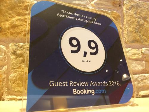 a ticket for a guest review at the guest review awards event at Nakos Homes Luxury Apartment-Acropolis Area in Athens
