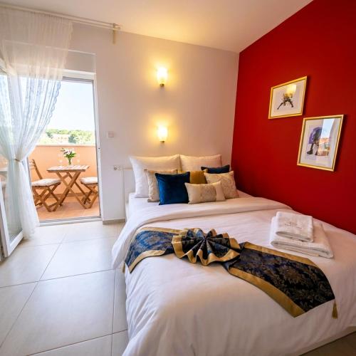Family apartment Oros Medulin, with a pool, ggd