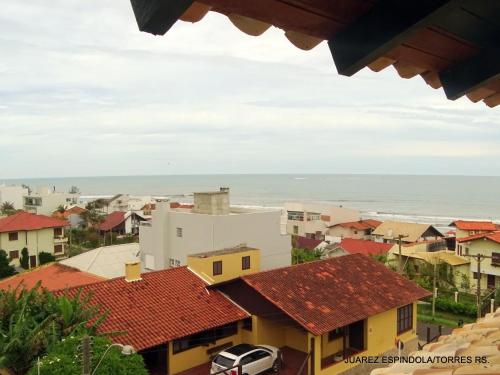 a view from the roof of a house at Pousada Recanto da Prainha in Torres