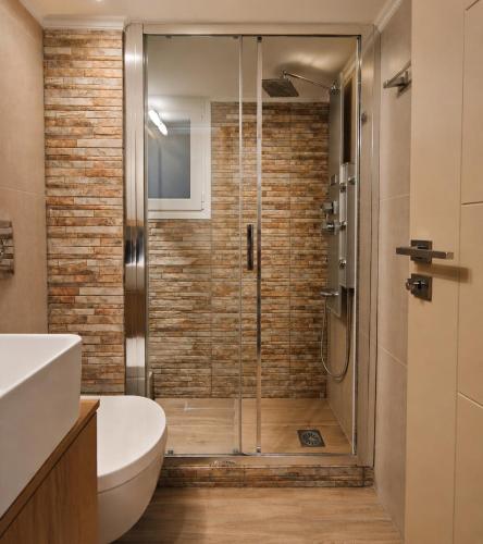 Apartment in Haidari with a view of the city