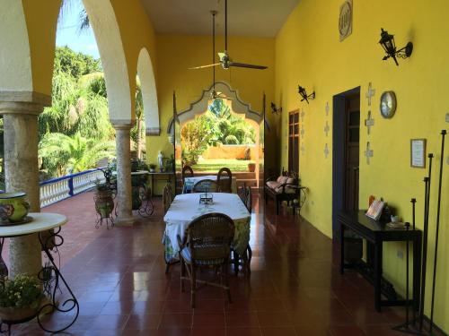 Posezení v ubytování Hacienda San Pedro Nohpat