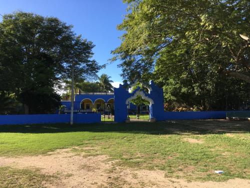 Zahrada ubytování Hacienda San Pedro Nohpat